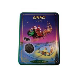 Vintage "Unlock the Magic with OREO 1995" Tin with Lid. Great Condition. No Rust